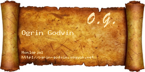 Ogrin Godvin névjegykártya